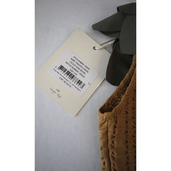 Konges Sløjd KS4050 Girl's Sz 5-6Y Bone Brown Pineapple 2-pc Bathing Suit - Picture 9 of 11